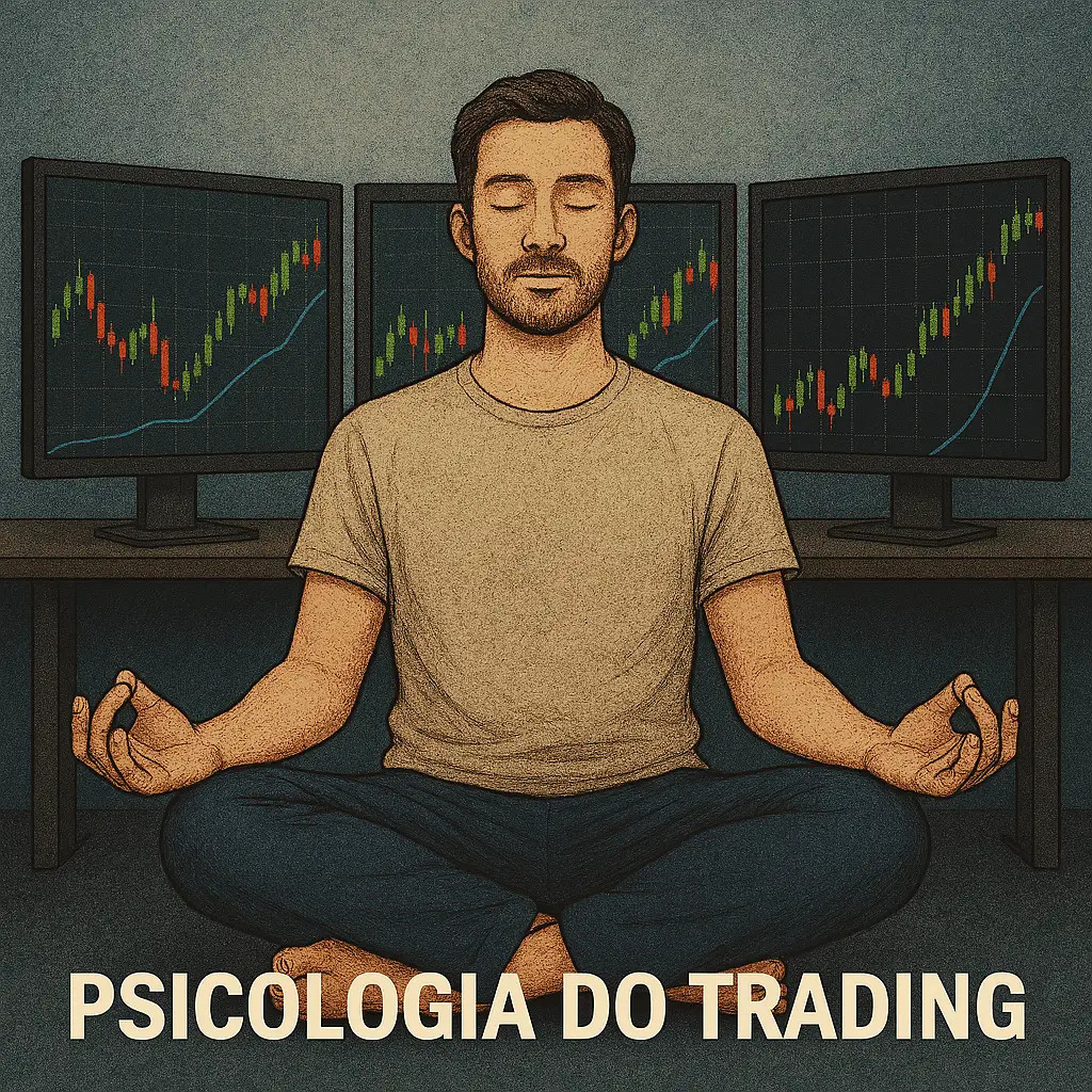 Trader profissional praticando o controle mental e a psicologia do trading para alcançar a consistência.