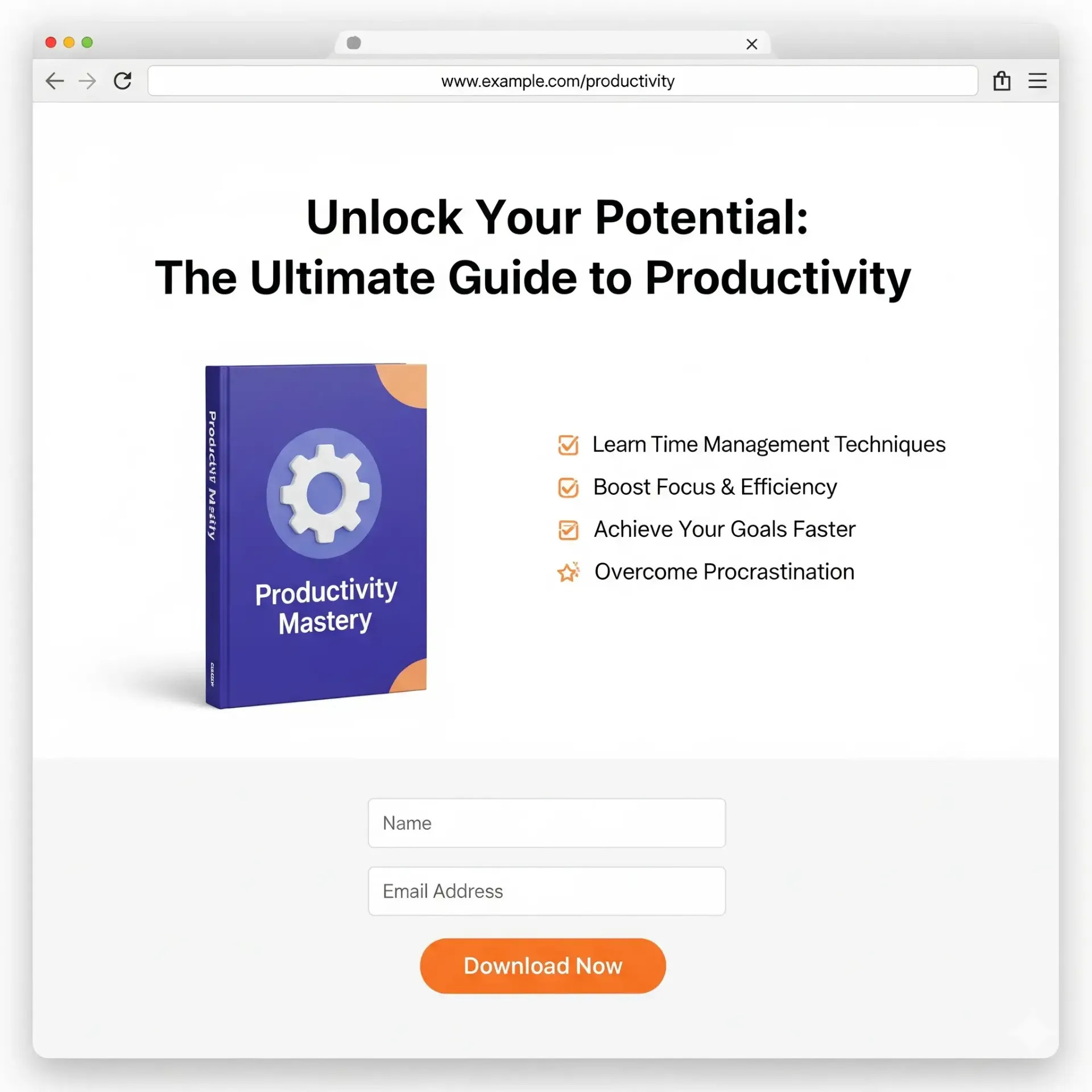 Exemplo de uma landing page de alta conversão para capturar leads de afiliados Deriv, oferecendo um e-book gratuito.