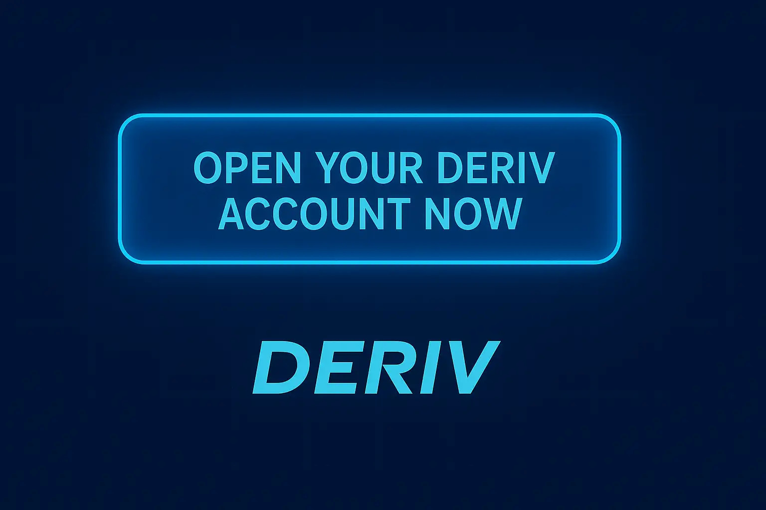 botão chamativo convidando o usuário a abrir conta na Deriv