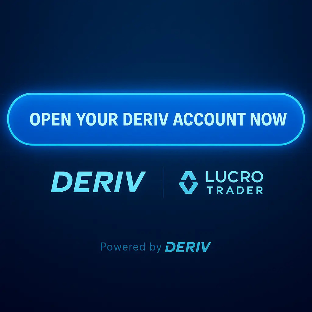 botão chamando usuário a abrir conta na Deriv após comparativo de corretoras