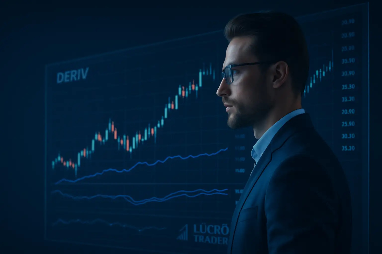 banner incentivando a construir liberdade financeira com Deriv e Lucro Trader