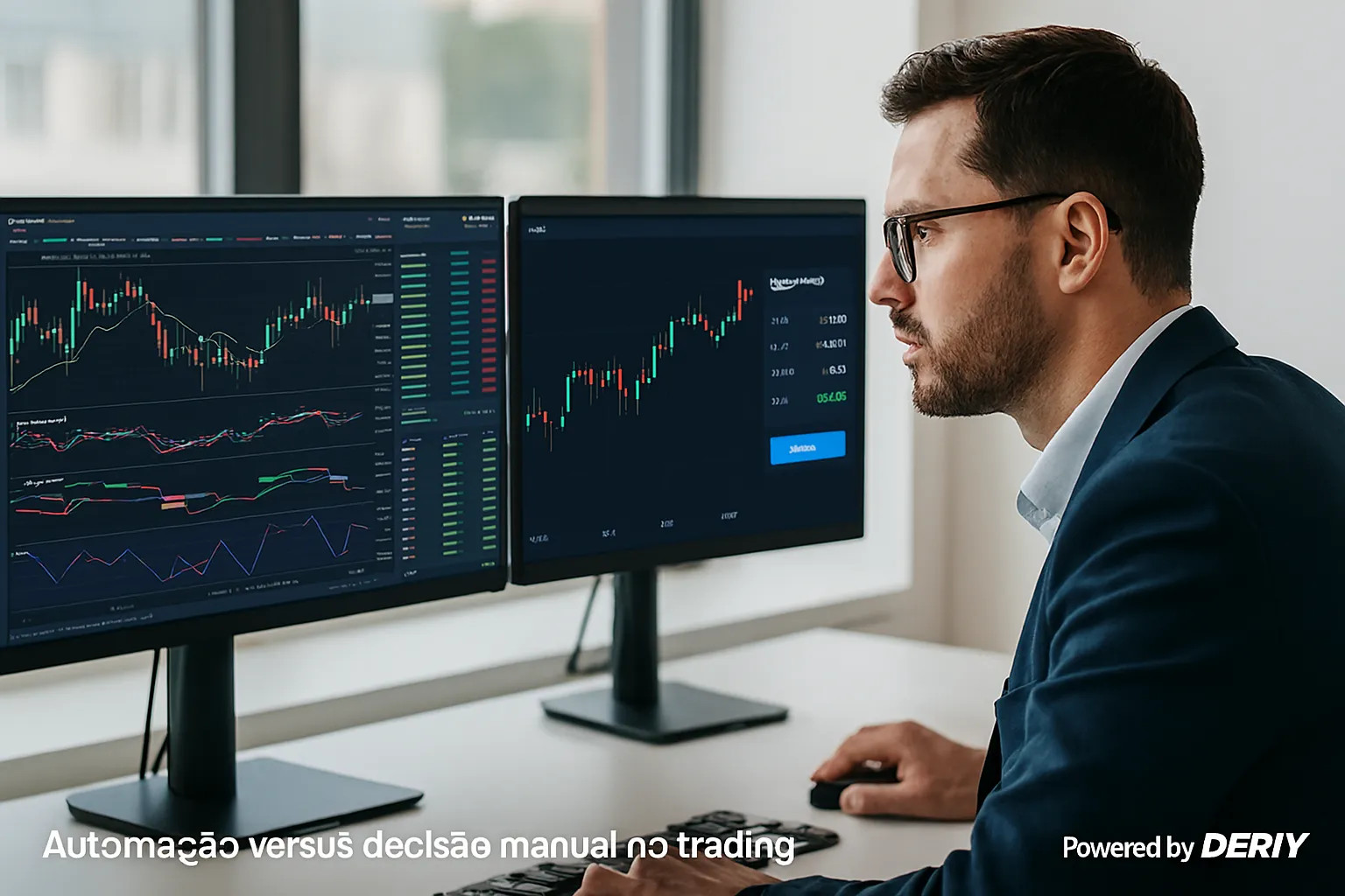 Comparativo entre Lucro Trader automatizado e trading tradicional manual