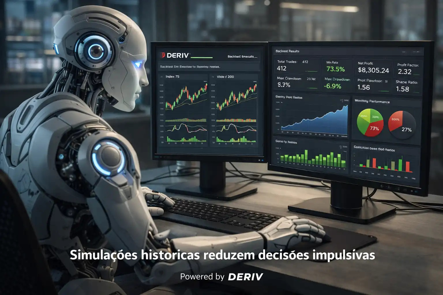 Backtesting de robô para índices de volatilidade