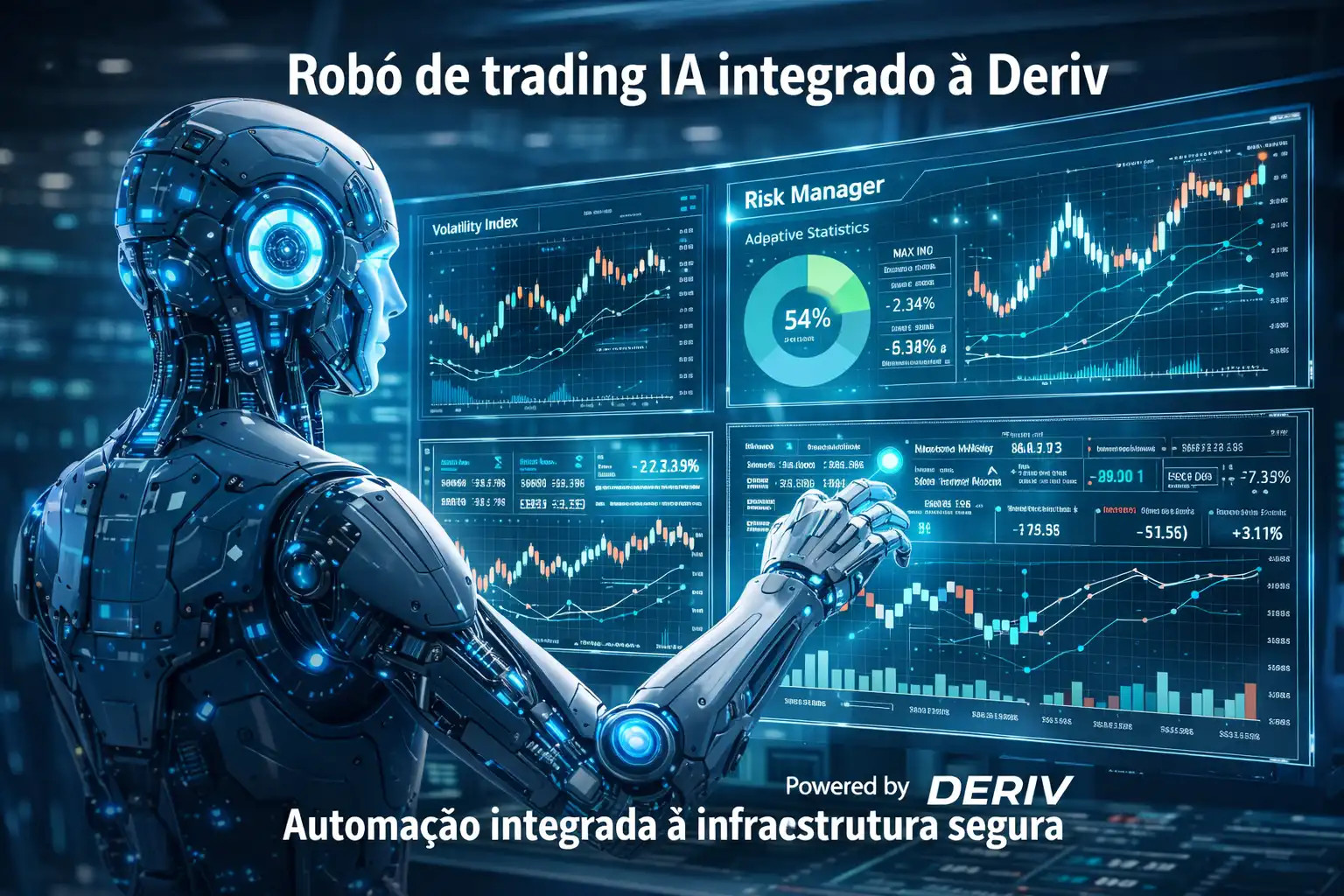 Robô de trading IA integrado à Deriv
