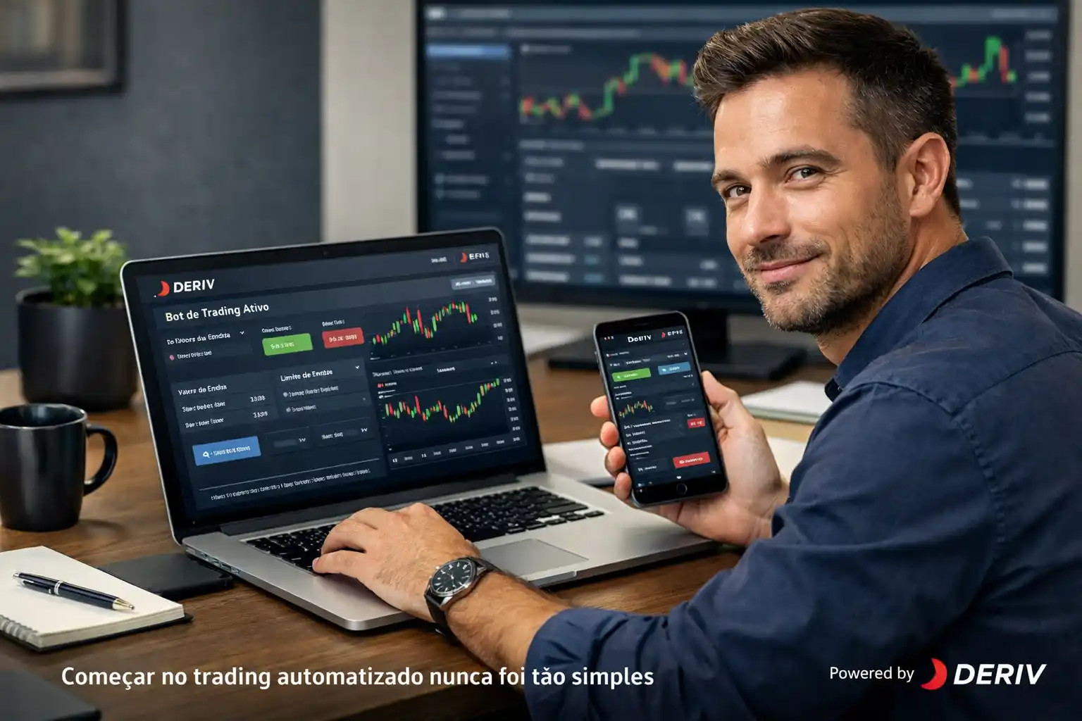 Configuração de robô de trading com inteligência artificial na Lucro Trader