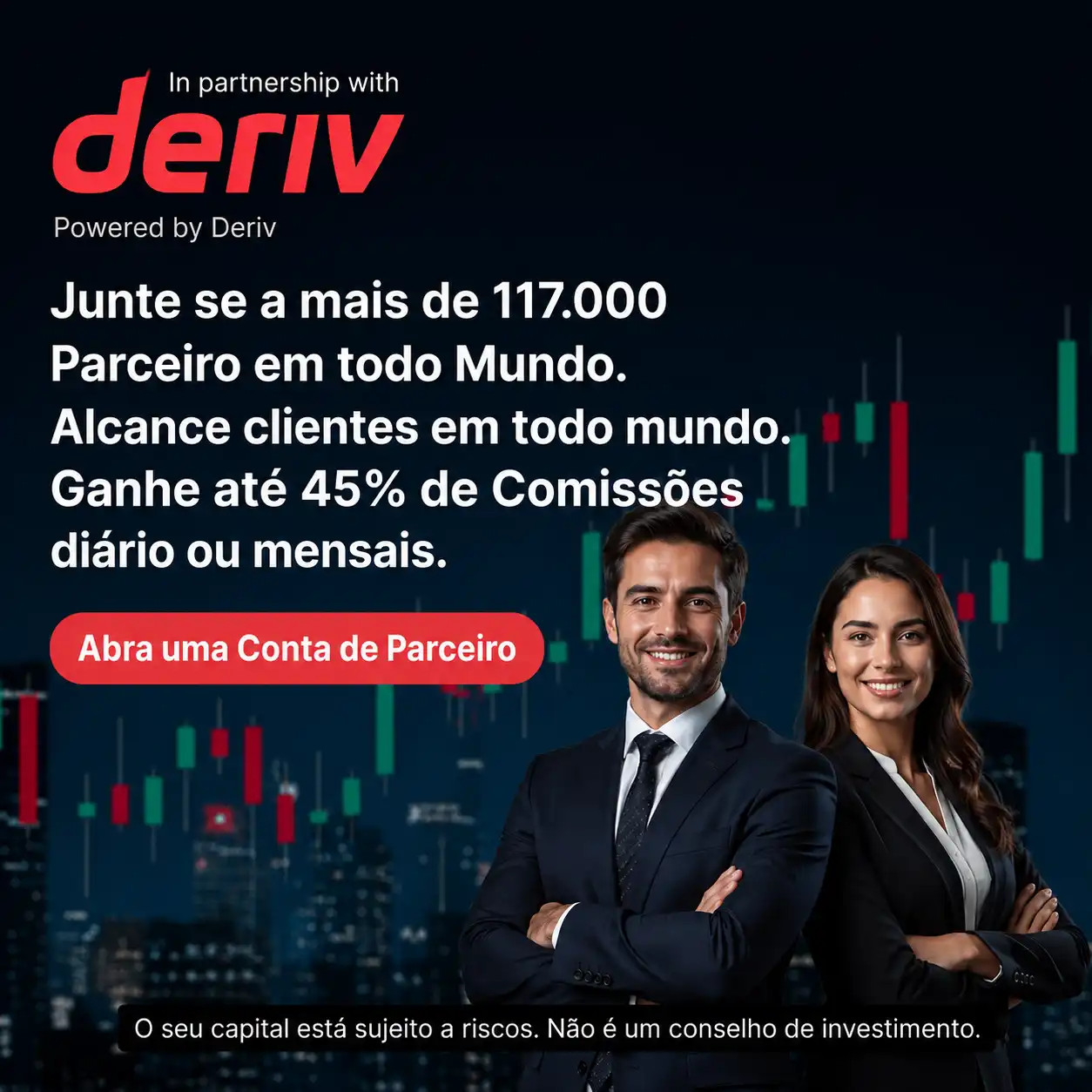 Abra Conta de Parceiro na Deriv